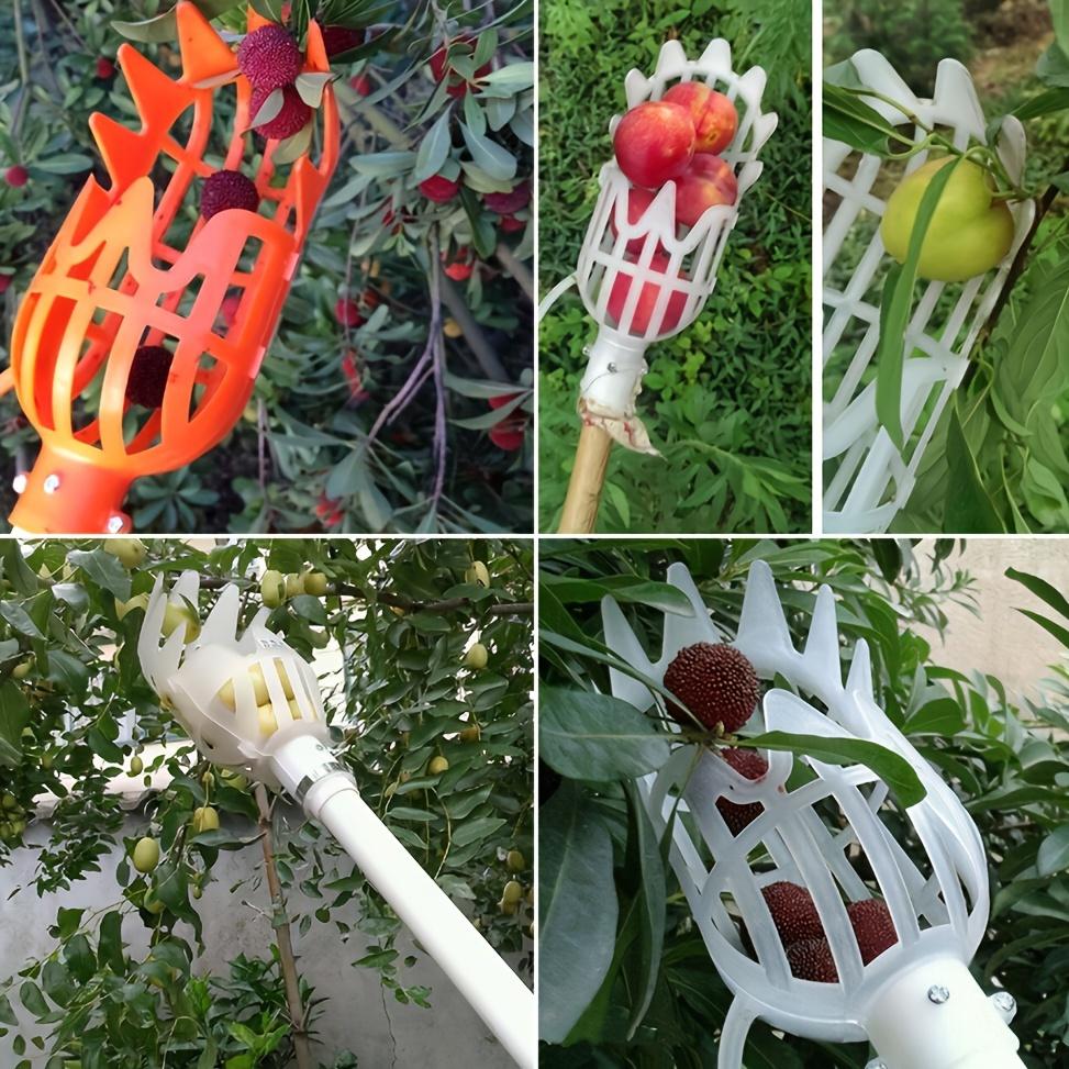 Fruit Picker Mesh Basket - Durable Plastic Fruit Catcher - Tool-Saving Gardening Tool for Safe & Efficient Harvesting