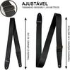 BASSO Guitar Strap EX 31 Black Attack Series