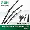For Subaru Forester SF MK1 1997-2005 1998 1999 Wiper Front & Rear Wiper Blades Windshield Windscreen Window Brushes 21"+19"+16
