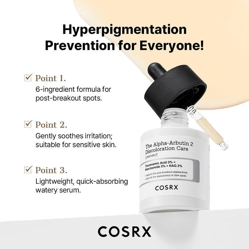 COSRX - The Alpha-Arbutin 2 Discoloration Care Serum