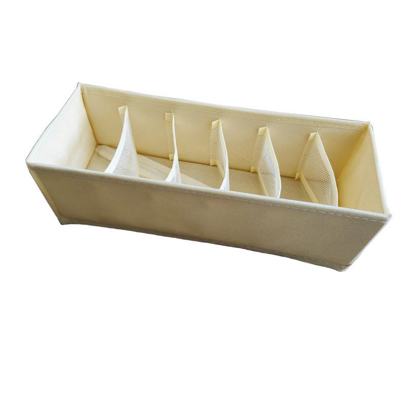 

Складной катионный тканевый ящик для хранения с отделениями для нижнего белья и носков