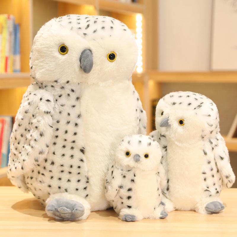 Simulation Owl Doll Plush Toy White Owl Doll Children Soothing Rag Doll Girl Birthday Gift