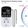 Digital Temperature Controller Socket Heating Cooling Thermostat With Timer Switch For Refrigerator Aquaculture EU Plug 220V