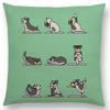 Mais Novos Animais Yoga Estampas de Desenho Animado Engraçadas Capa de Almofada Alpaca Coelho Dachshund Bull Terrier Hipopótamo Cães Panda Capa de Almofada para Sofá