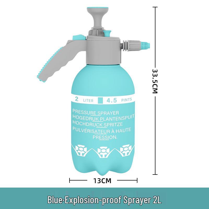 3L High-Capacity Watering Can with Manual Pump Sprayer for Home Use