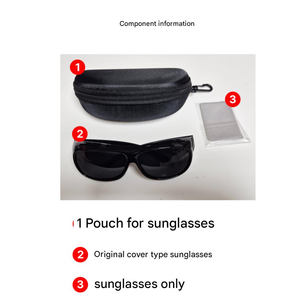 TheMarr Driving Sunglasses Over Glasses Big Size