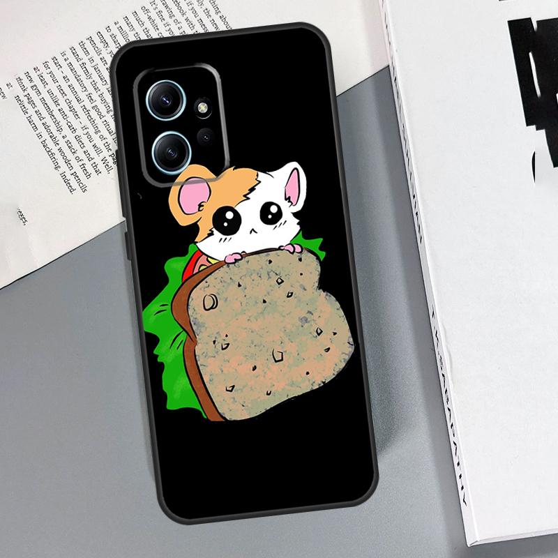 Cute Funny Hamster Case For Xiaomi Redmi Note 13 11 10 12 14 15 Pro Plus Cover For Redmi 15 15C 14C 10C 13C 12C