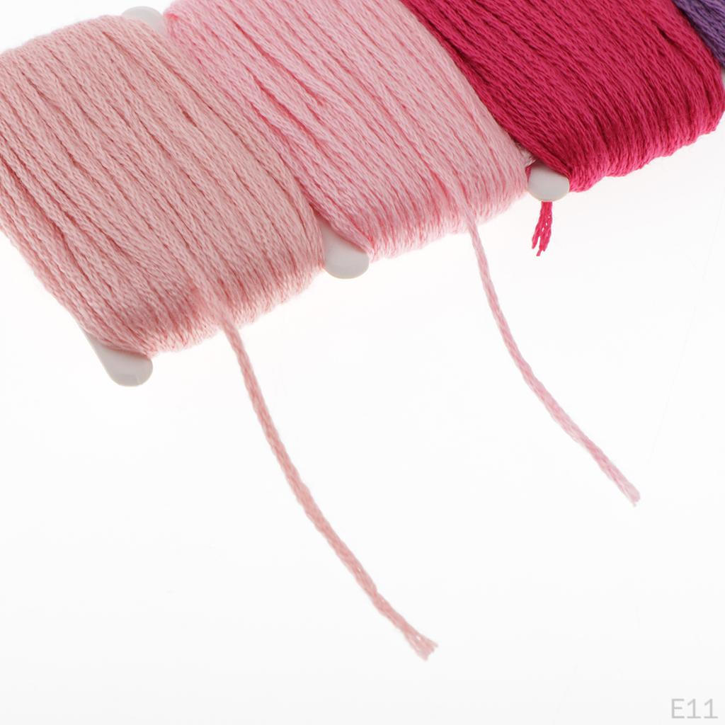 10 Meter Colorful Cotton Twisted Cord Rope Sash Craft Macrame String