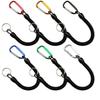Portable Carabiner Telescopic Spring Rope Anti-rust Anti-drop Buckle Tool (18cm Thick)