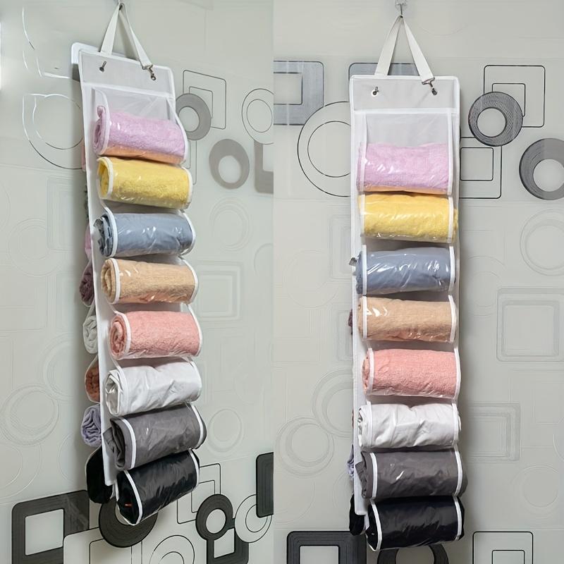 Pant Hanger Organizer - Foldable, Portable Clothes Rack with Zippered Compartments for Tights, Shirts, Jeans Space-Saving Design