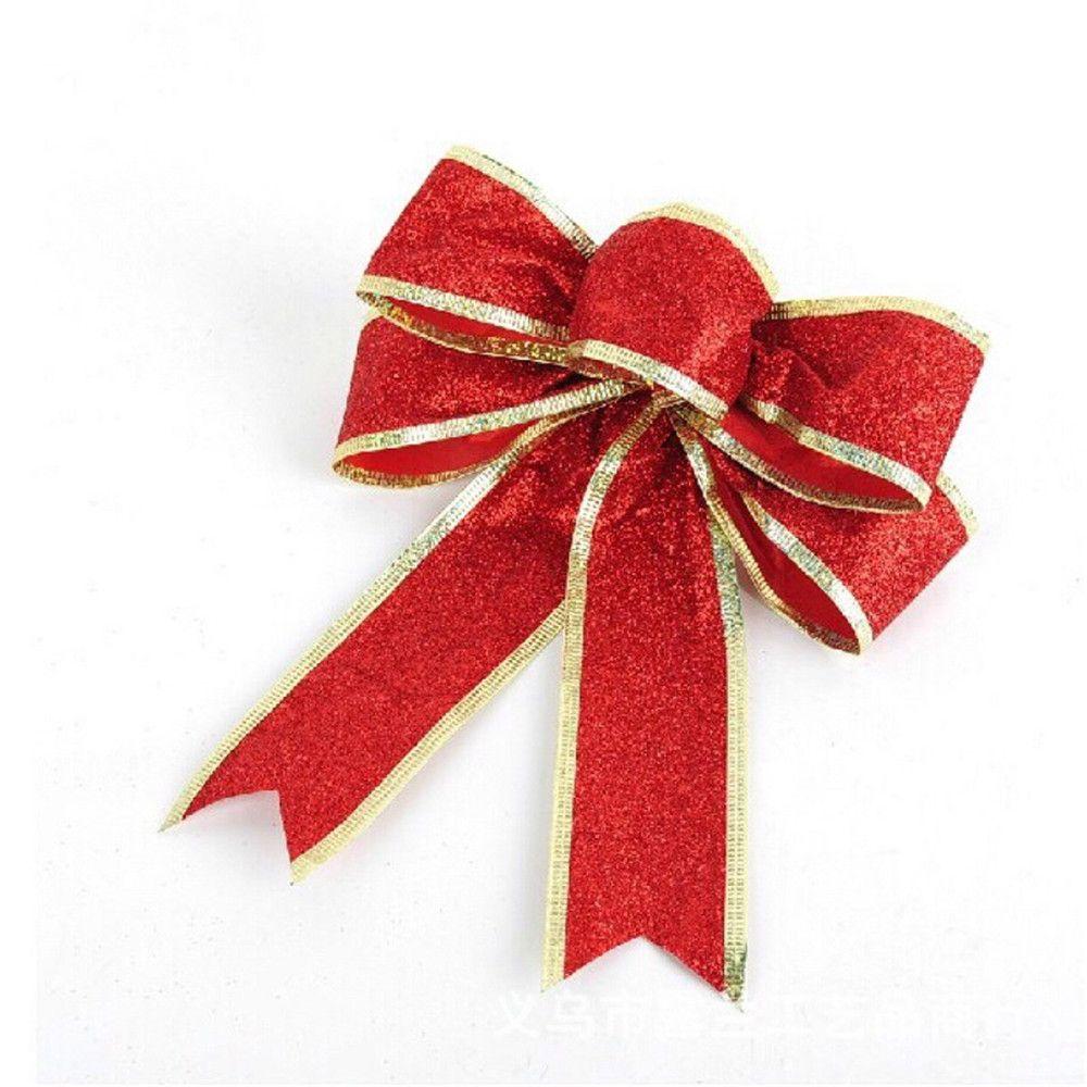 Decorate Gold Powder Bow Pendant Christmas Decorations Christmas Bow Bow Christmas