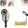 Adjustable Drill Attachment Alloy Steel 1/4" Hex Shank Driver Angle Dril  for Power Drill Tool