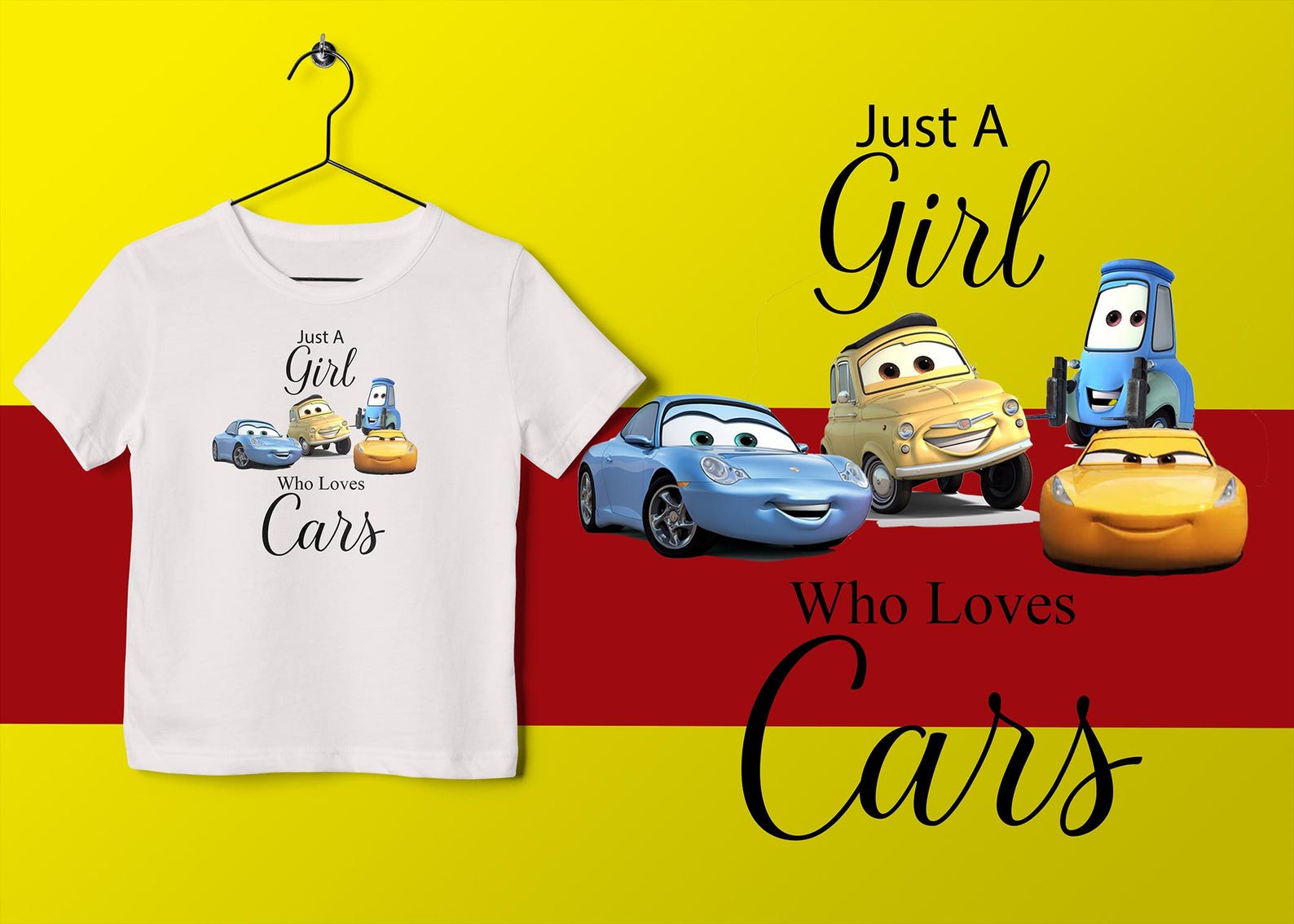 Just A Girl Who Loves Cars Shirt: Car Lover Gift M