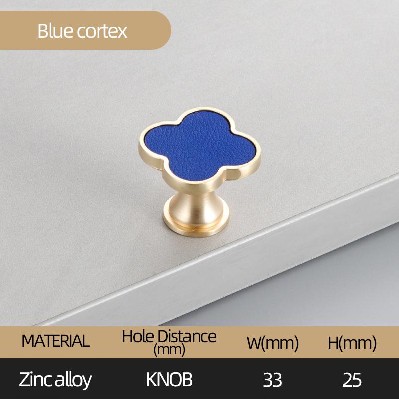 Oukali Four Leaf Zinc Alloy Furniture Mix Color Cabinet Handles Knobs