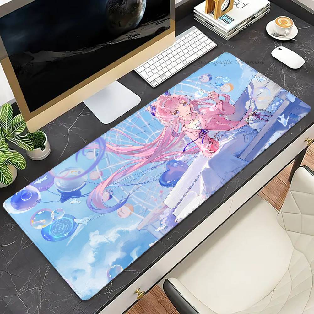 Sangonomiya Kokomi Genshin I-Impact Anime Mousepad Non-slip Suitable For Office Computers Laptops E-sports Game Desk Mats XXL K