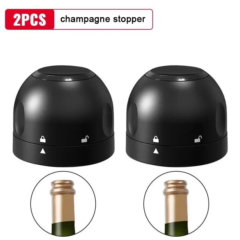 1/2/4 STÜCKE Vakuum Rotweinflaschenverschluss Silikonversiegelter Champagnerflaschenverschluss Vakuum Behält die Frische Weinstopfen Bar-Tools