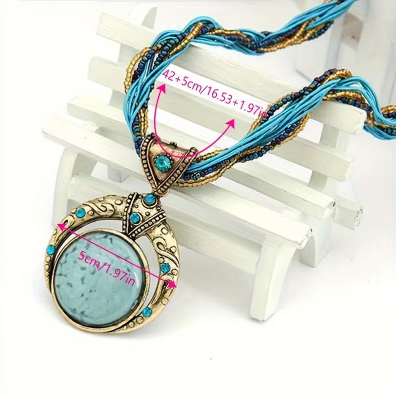 Classic Handmade Bohemian Pendant Necklace, Jewelry Accessories That Can Be Worn In All Seasons for Parties and Festivals