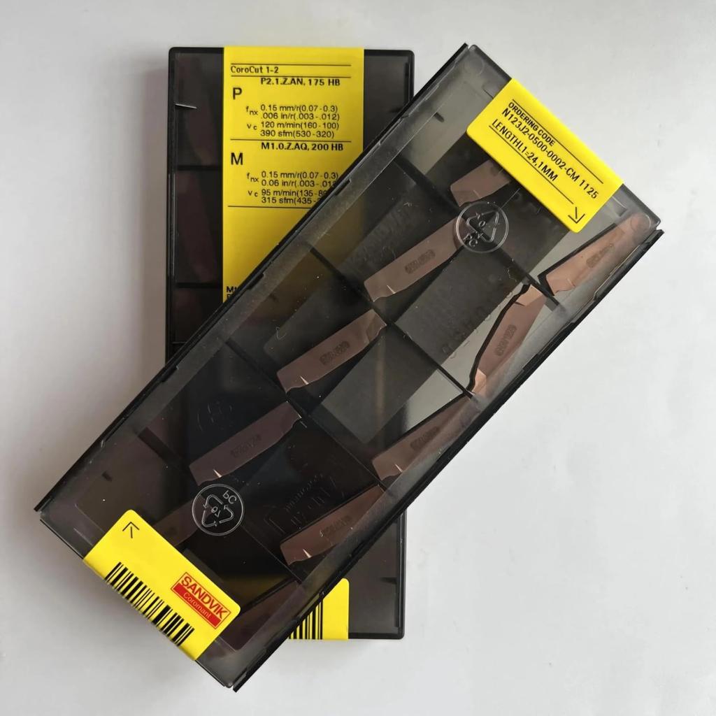 Original Sandvik / N123J2-0500-0002-CM 1125 / CNC lathe carbide blade 10 Pcs