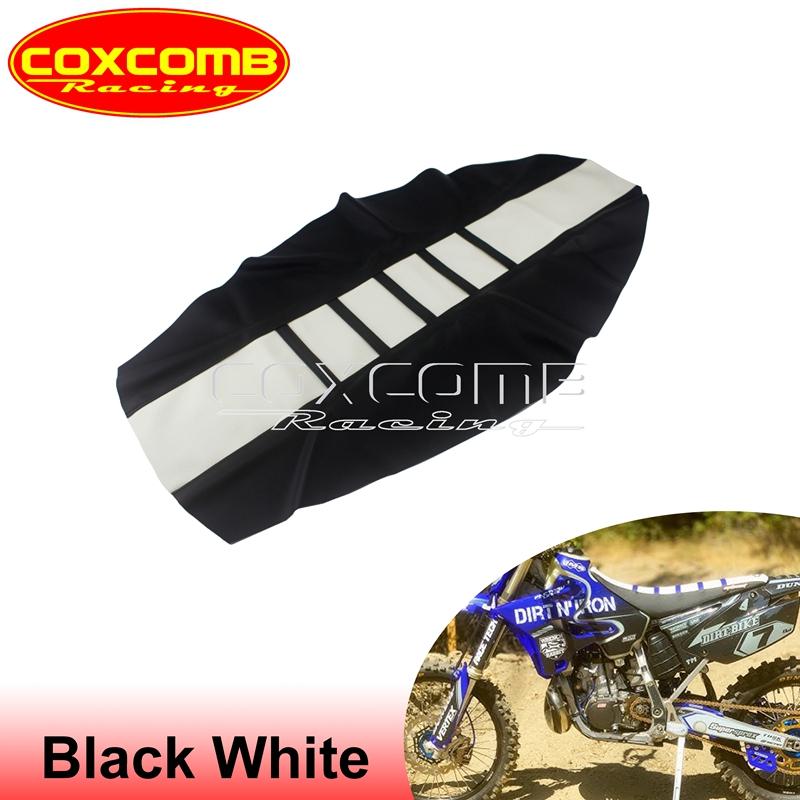Custom MX Seat Cover Ribbed Motocross Racing Seat Pad For Suzuki Yamaha Gas Gas Kawasaki KLX KXF EXC RM RMZ DRM WR YZ 125 450