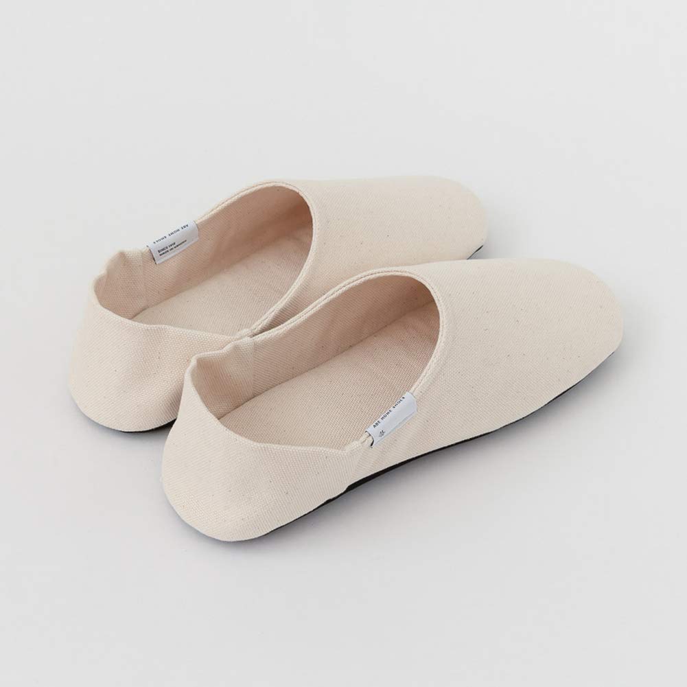 Canvas Naturlig HEM Babouche, Medium, 23-25cm, [ABE SHOES]