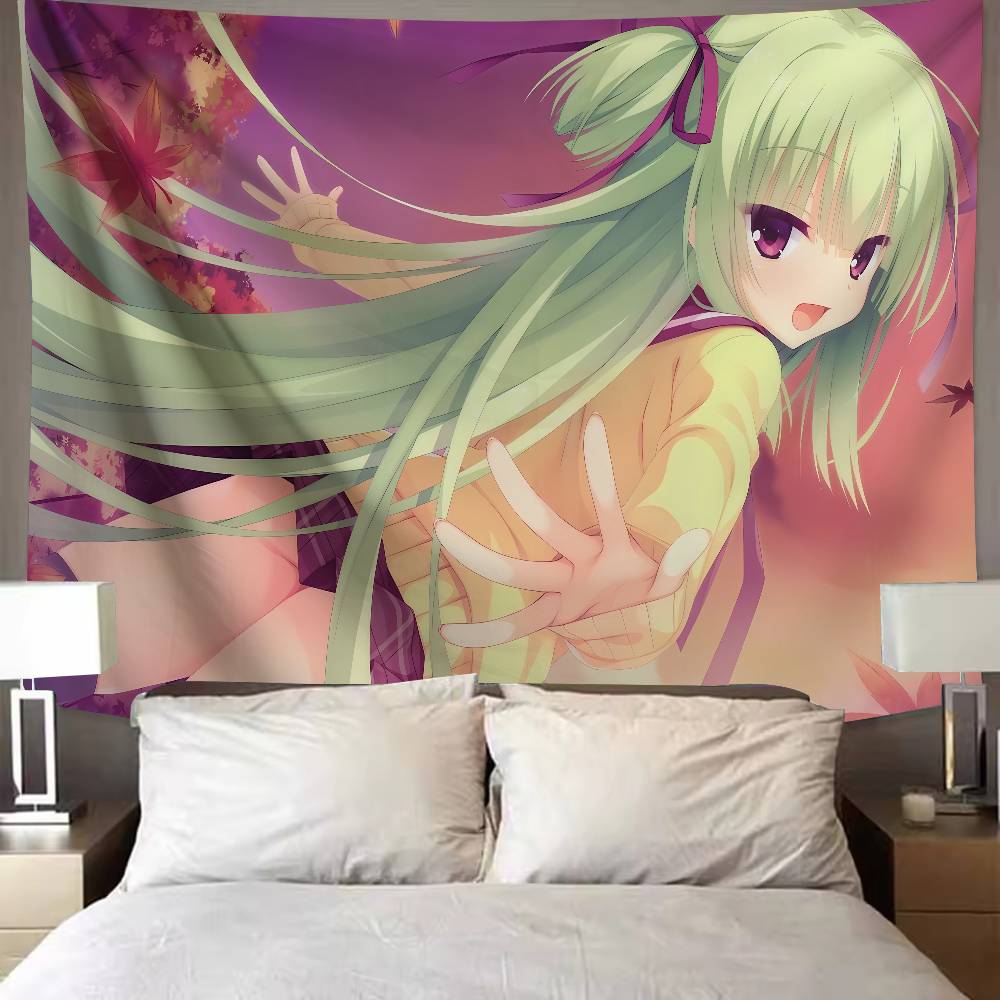 Kawaii Murasame Söt Galgame Senren Banka Flickrum Väggbonad Heminredning Väggkonst Väggbonader Sovsal Bakgrundstyg Gåva