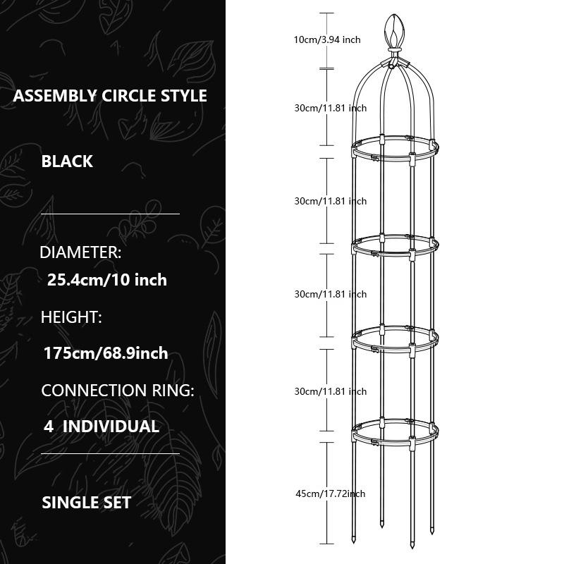 Climbing Plant Trellis Outdoor Tower Garden Flowers Support Frame Tall Potted Plants Support Climbing Flower Vines DIY Stand