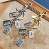 Vintage Cassette Tape Keychain Retro 90S 80S Accessories For Women Girls Backpack Purse Charms