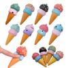 Ice Cream Cone Squeeze Toy Simulated Ice Cream Fidget Toy Slow Rebound Anxiety Stress Relief Soft Stretch Sensory Stress Ball