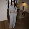 Damen Kapuzen-Reißverschluss Sportbekleidungsset Mit Kordelzug Hose Lässiges Streetwear Outfit Herbst