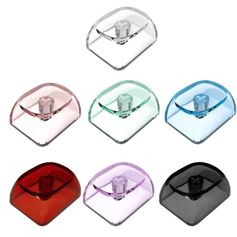10Pcs Transparents Blank Keycap Set 1.25U MOA Profile Crystal Translucents Keycaps for Mechanical Keyboards