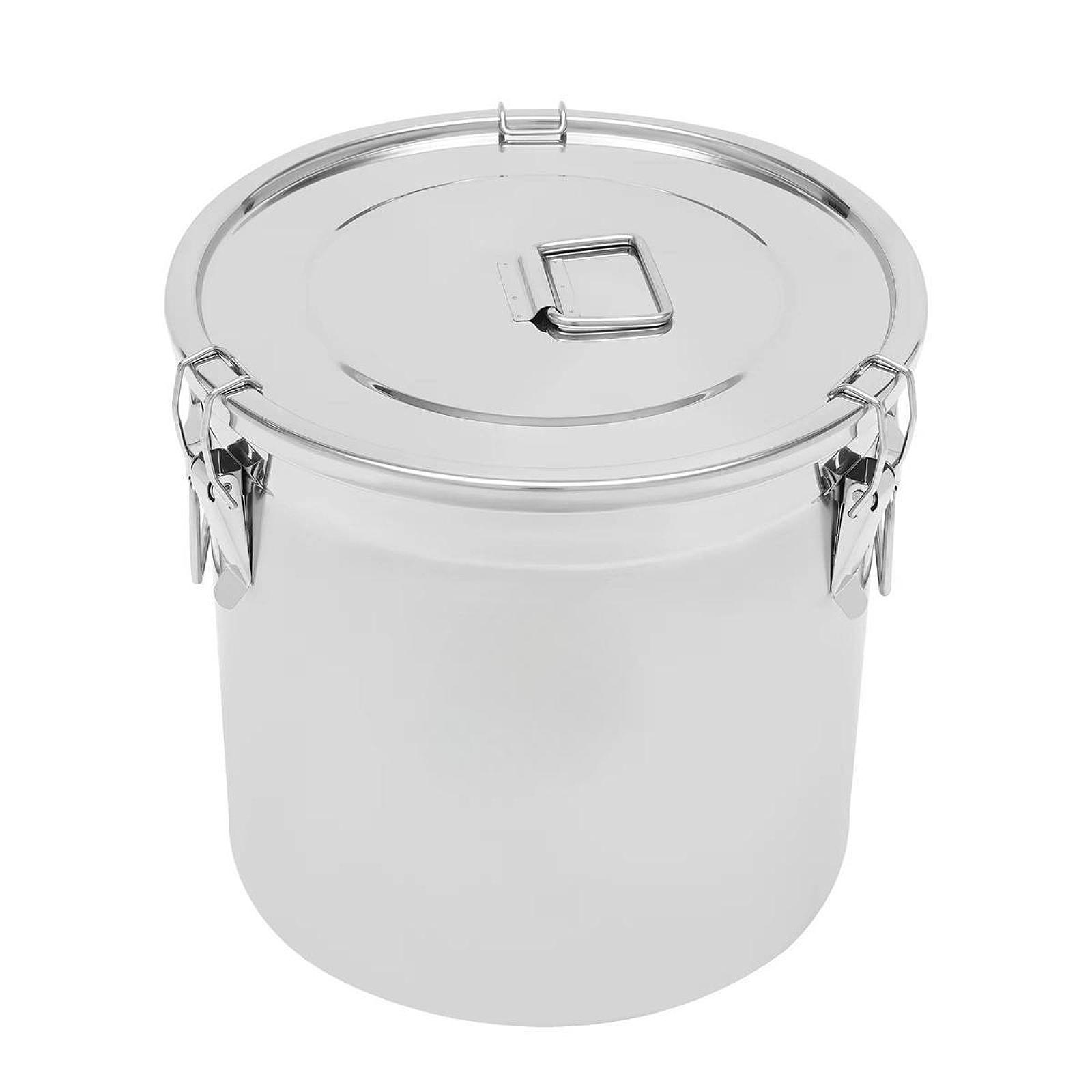 Stainless Steel Airtight Canister Multifunctional Oil Storage Can Kitchen Bucket for Household Storage Preservation Flour Sugar 6L