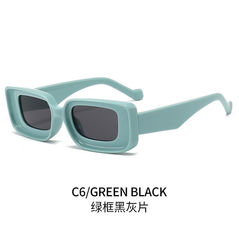 European and American New Sunglasses Women's Personalized Fashion Square Sunglasses Men's Concave High-end Trendy Glasses