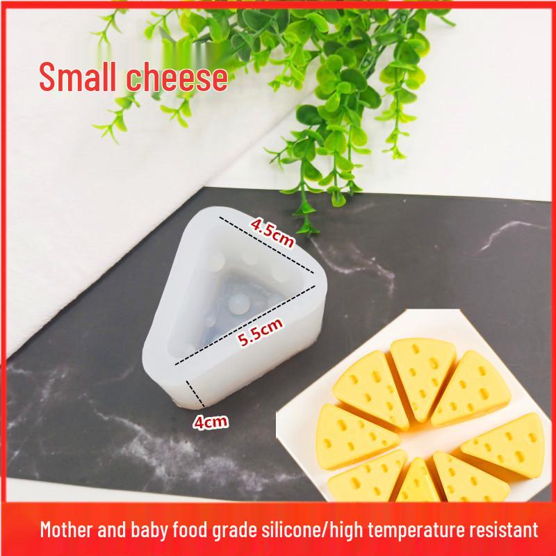 8-Cavity Cheese and Mouse Silicone Mold - Food-Grade, Realistic, Large Mousse Cake Design Food-Grade Silicone