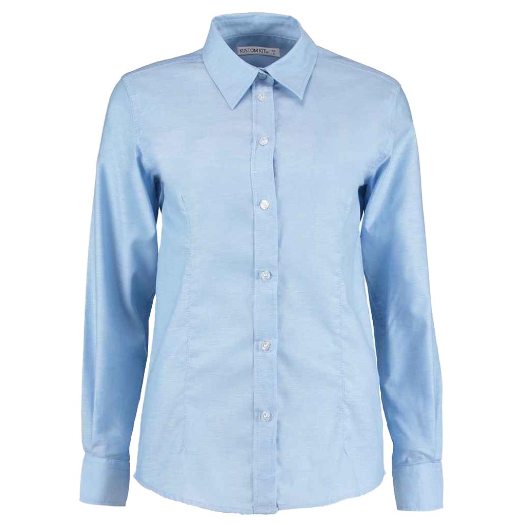 Kustom Kit Womens/Ladies Oxford Tailored Long-Sleeved Shirt