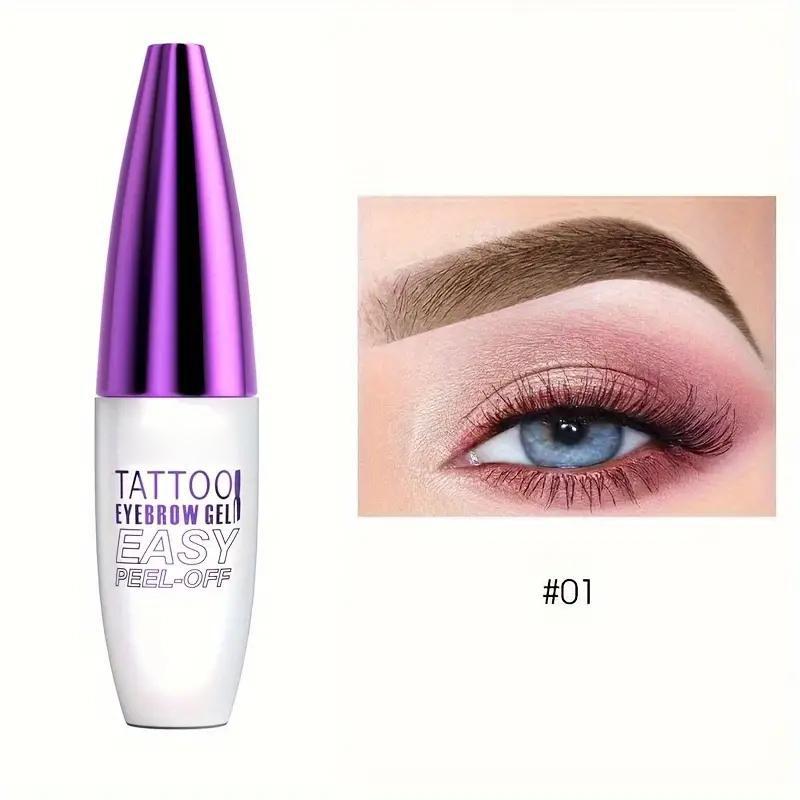 Eyebrow Semi-Permanent Tattoo Gel Paste with Easy Peel-Off Formula for Lasting Waterproof Effect