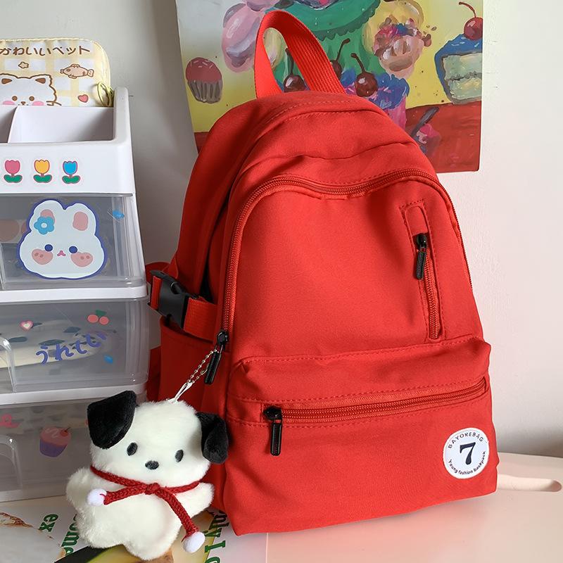 Small schoolbag children primary school students small backpack college students burgundy girls new cute backpack