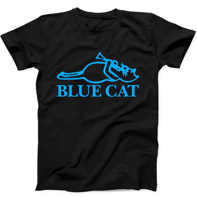 Blue Cat Records Best Seller Music Gift Black Tee Unisex T-Shirt XL