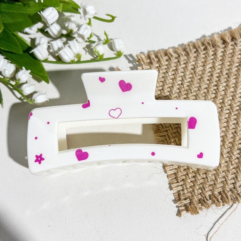 Uv-printed Square Gripper Sweet Fruit Print UpdoShark ClipHair Clip Hair Accessory