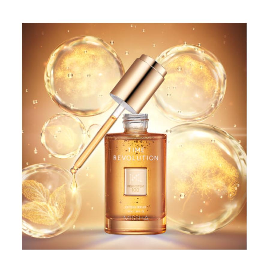 MISSHA Prime Stem 100 Lifting Serum 50ml Firming Anti-Aging Serum for Smooth and Youthful Skin