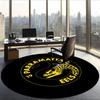 Parramatta Eels (5) Round Office Rug Decorative Floor Rug for Office Bedroom Living Room and Home Space