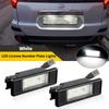 2PCS For Nissan X-Trail T30 T31 Juke Nismo March Versa Note NV200 Armada Rogue Sport White LED License Number Plate Light Lamp