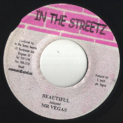 7inch Record MR. VEGAS - Beautiful NONE In The Streetz  Jamaica Reggae, Ska & Dub Used