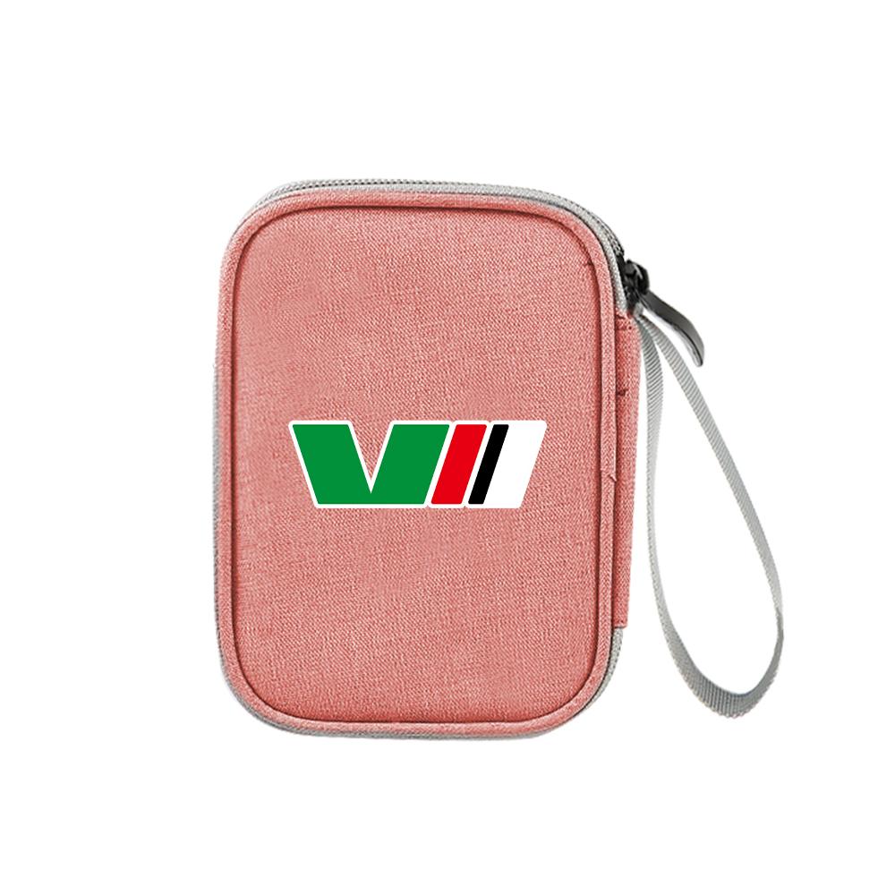 Car Travel Organizer Portable Key Case Earphone Storage Bags For Skoda S Octavia A5 3 VII VRS Vision Kodiaq Favorit Rapid Fabia WD8