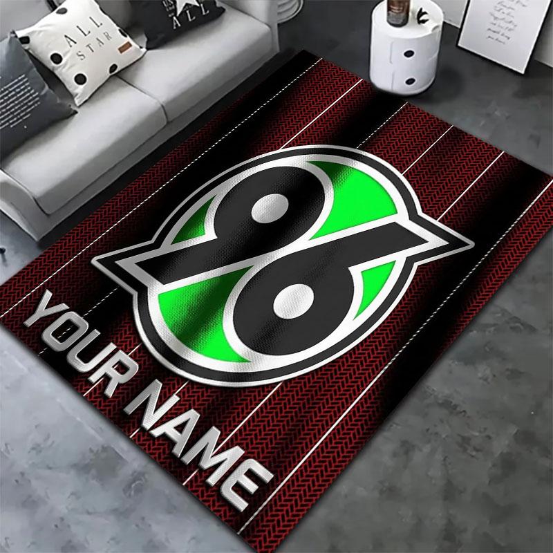 Hannover 96 Custom Name Carpet Rug for Living Room Bedroom Home Sofa Decoration,Kids play Non-slip Floor Mat
