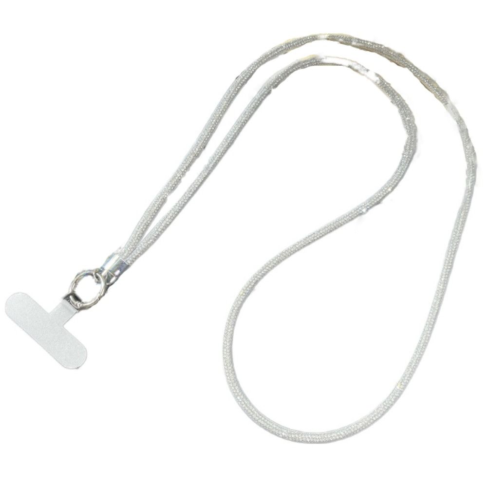 

Роскошный блестящий ремешок для телефона со стразами, шнурок для подвешивания, цепочка для мобильного телефона, подвеска для мобильного телефона белый