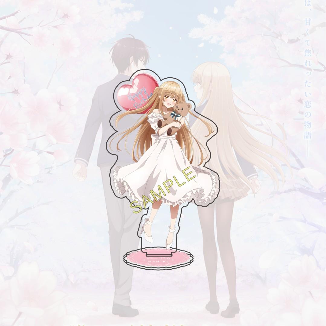 Anime Otonari no Tenshi-sama ni Itsu no Ma ni ka Dame Ningen ni Sareteita Ken 15cm Acrylic Figure Stand Desktop Gift Keychain 15 cm