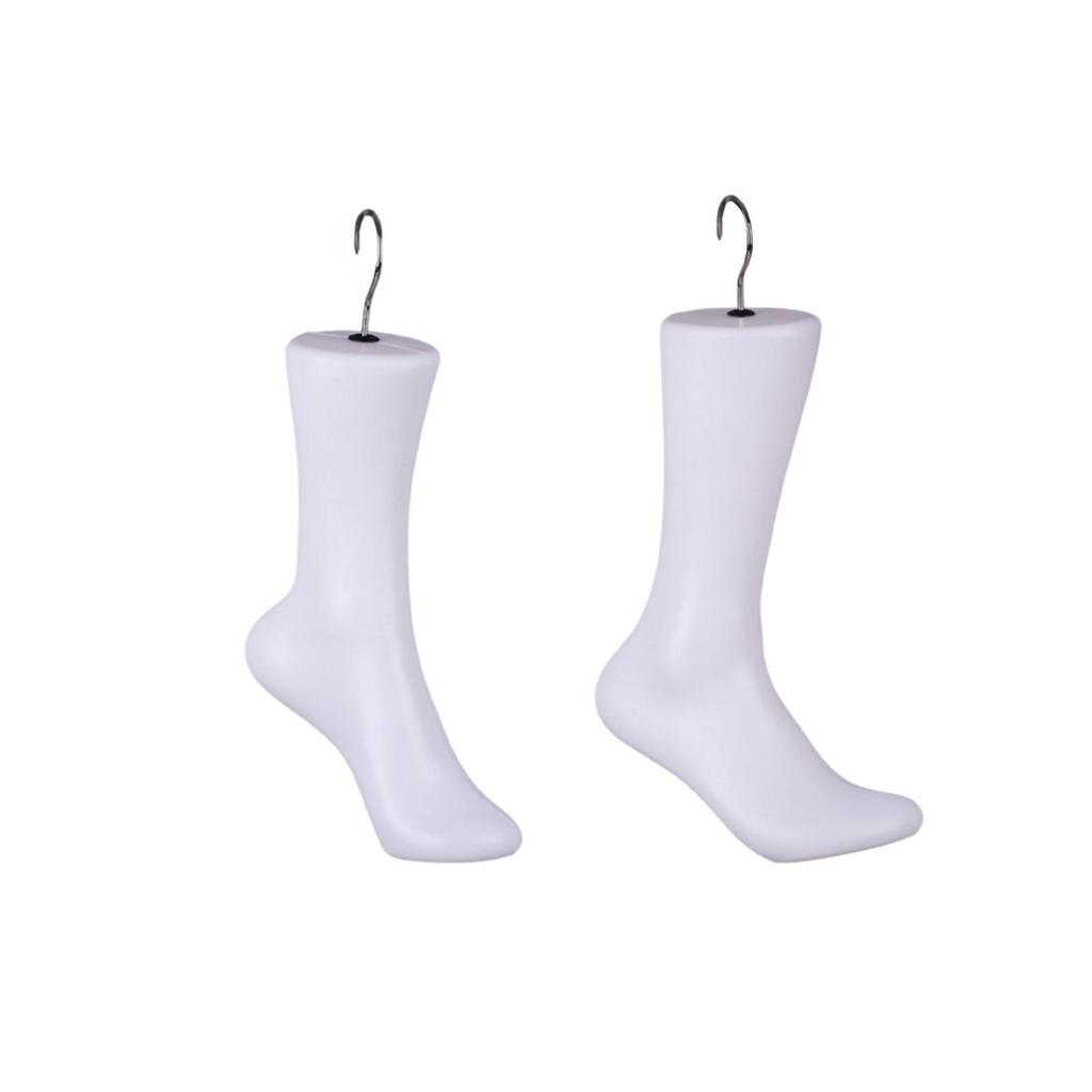 Sock Display Jewelry Display Stand Mannequin Foot with Hook for Shop Chains