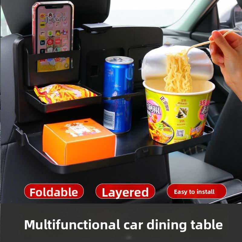 Multi-functional Children's Meal Tray with Foldable Car Mounting Bracket