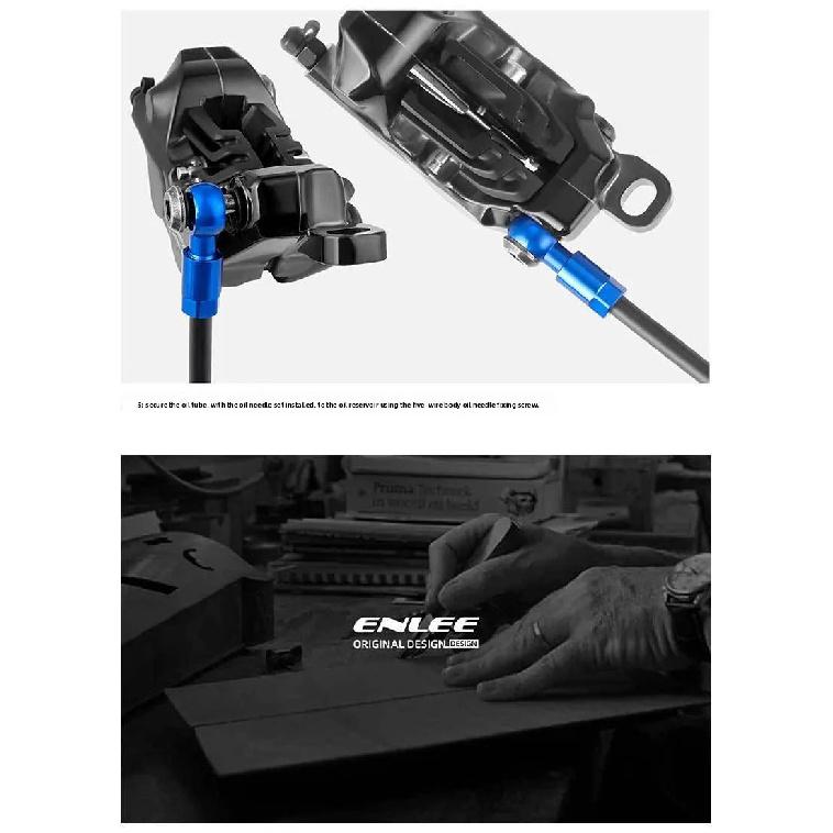 ENLEE Bicycle Five-wire Oil Needle, Hydraulic Brake Oil Disc Connector Modification Accessories for SLX/XT/XTR