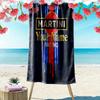 Martini Personalisierter Name Aufdruck Strandtuch Groß Weich Schnelltrocknend Handtuch Für Strand Camping Schwimmen